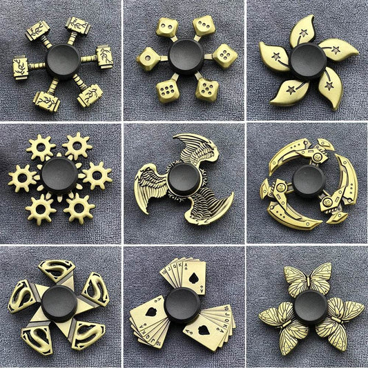 Premium Fidget Spinner Bronze Alloy Mute Bearing For Adults - ToylandEU