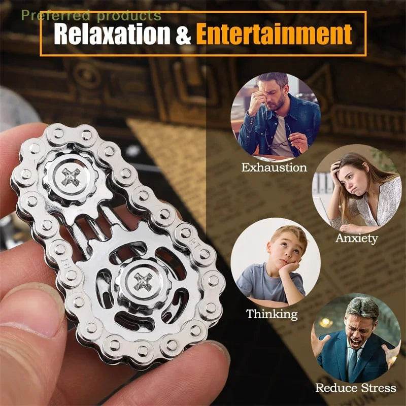 Premium Fidget Spinner Chain Tooth Flywheel For Adults - ToylandEU