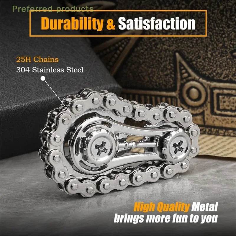 Premium Fidget Spinner Chain Tooth Flywheel For Adults - ToylandEU
