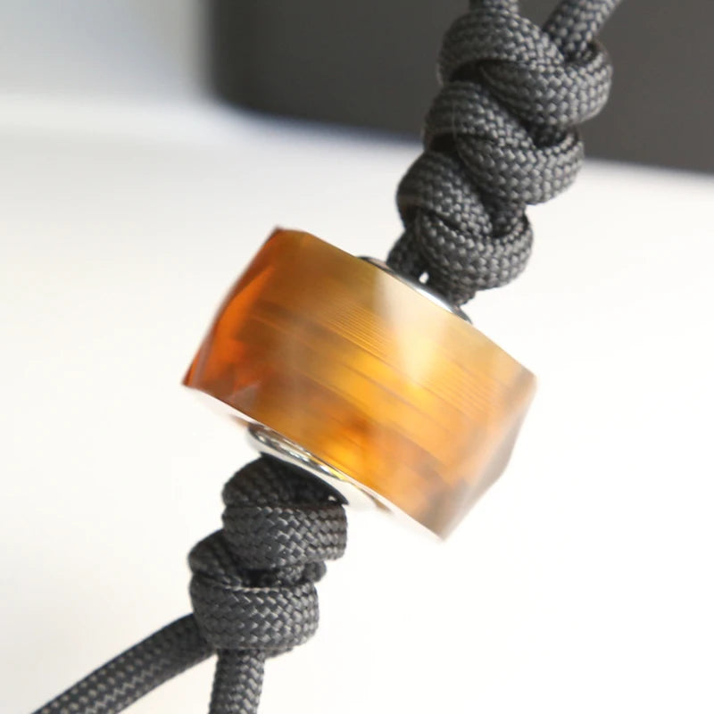 Premium Fidget Spinner Mini Gyro Pendant With DIY Suspension Lines Paracord For Adults And EDC Enthusiasts - ToylandEU