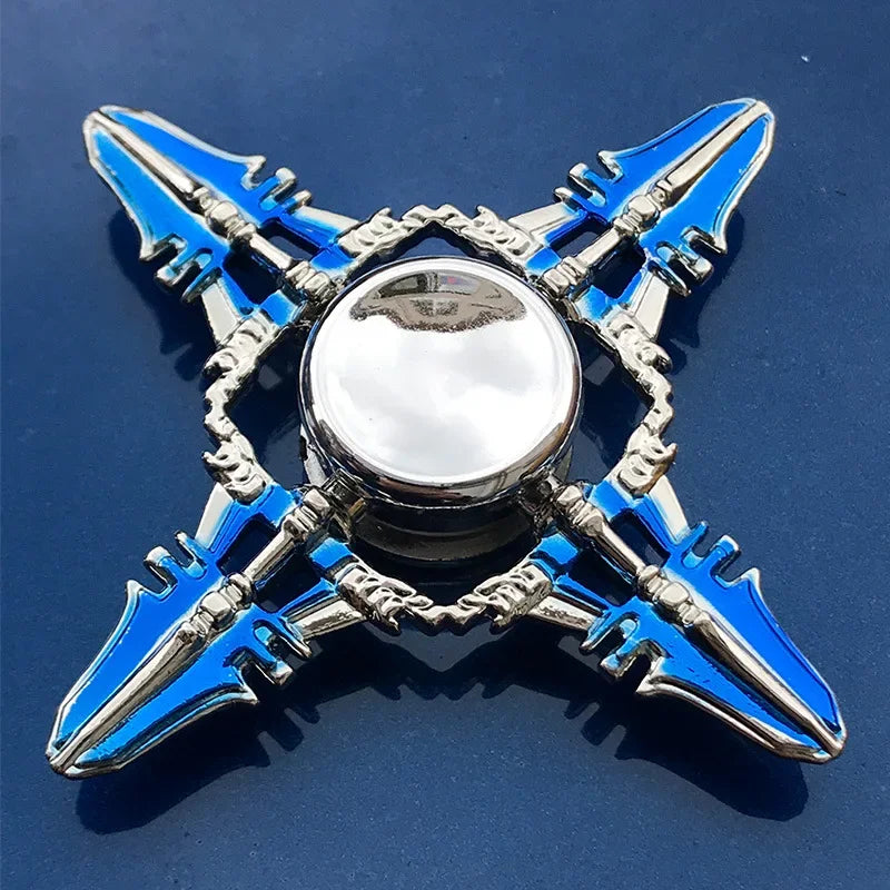 Premium Fidget Spinner Ninja Theme Metal Hand Spinner For Adults Stress Relief Gift - ToylandEU