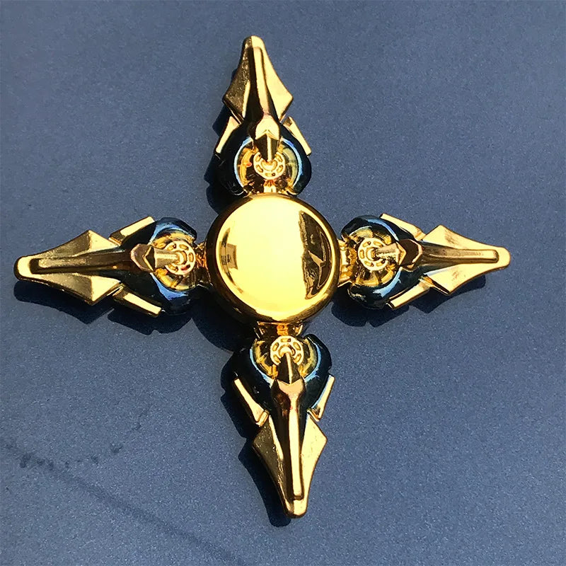 Premium Fidget Spinner Ninja Theme Metal Hand Spinner For Adults Stress Relief Gift - ToylandEU