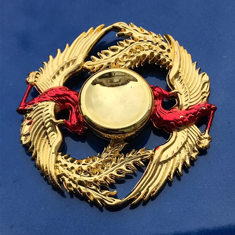 Premium Fidget Spinner Ninja Theme Metal Hand Spinner For Adults Stress Relief Gift - ToylandEU