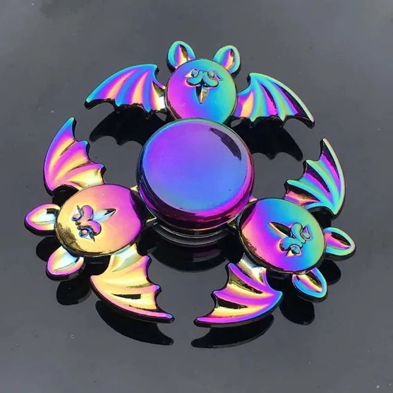 Premium Fidget Spinner Rainbow Color Metal Fingertip Gyro Toy For Focus And Stress Relief - ToylandEU