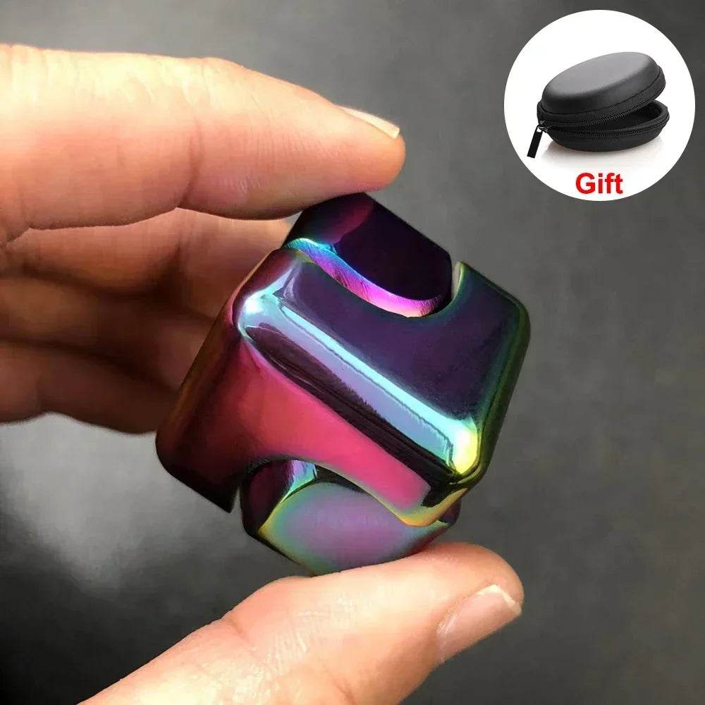 Premium Fidget Toy Alloy Cube Spinner Fingertip Gyroscope For Adults Office Home Travel - ToylandEU