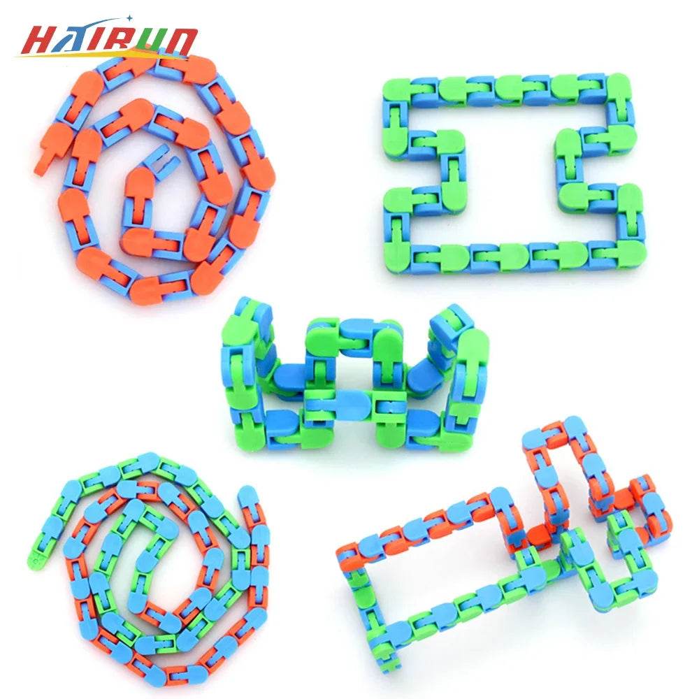 Premium Fidget Toy Wacky Tracks Bicycle Chain Link Stress Relief - ToylandEU