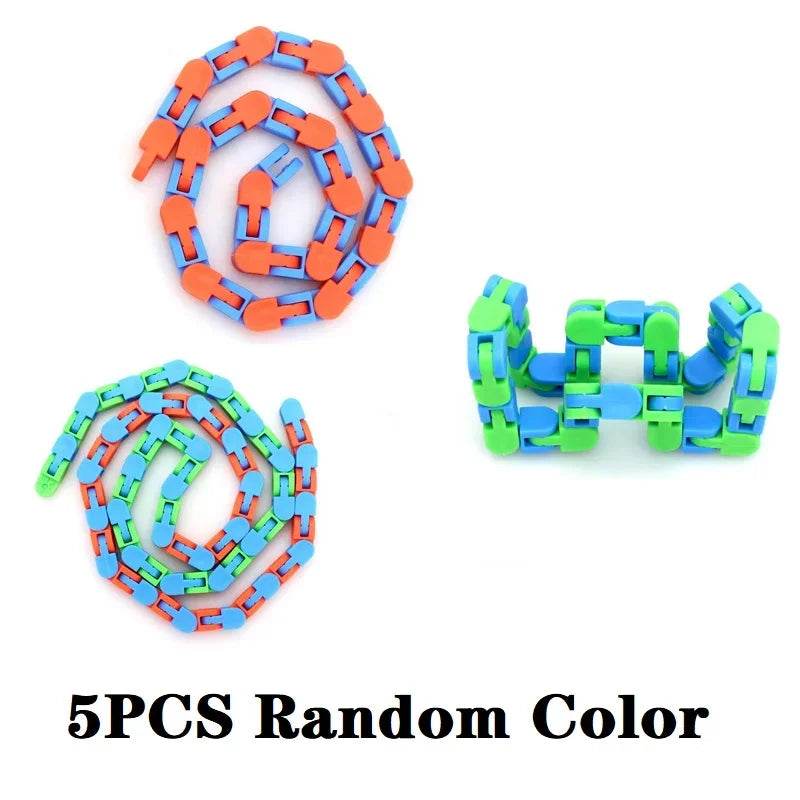 Premium Fidget Toy Wacky Tracks Bicycle Chain Link Stress Relief - ToylandEU