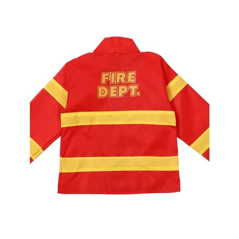 Premium Firefighter Costume Printed Zipper Jacket For Kids - ToylandEU