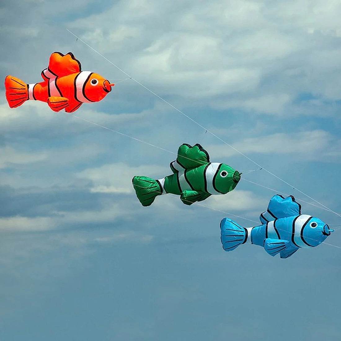 Premium Fish Design Kite Line 7 Color 2.45m For Kite Festival - ToylandEU