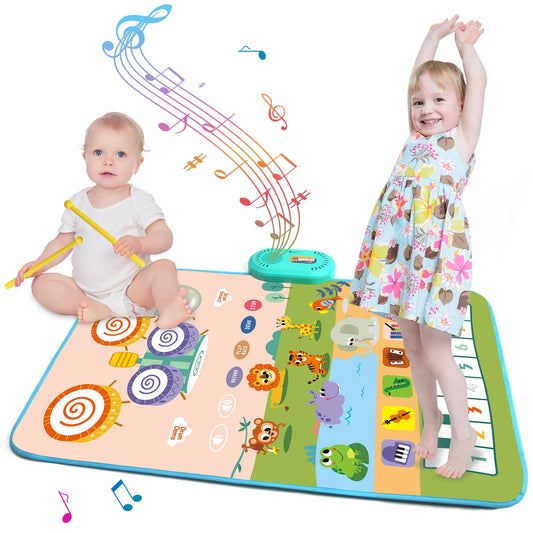 Premium Floor Piano Mat With 6 Instrument Sounds For Toddlers - ToylandEU