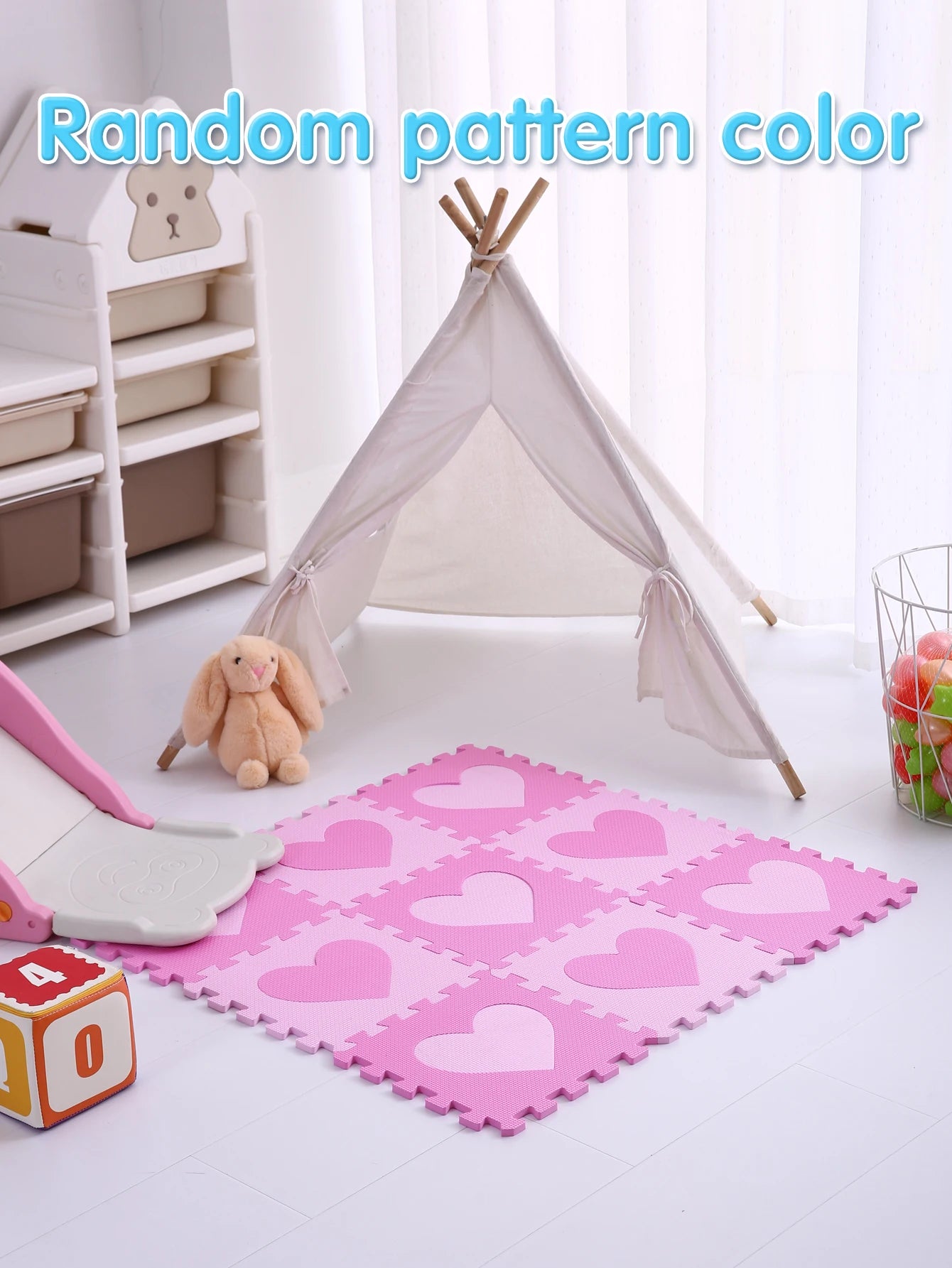 Premium Foam Floor Mat Multicolored Interlocking Puzzle Pattern For Kids - ToylandEU