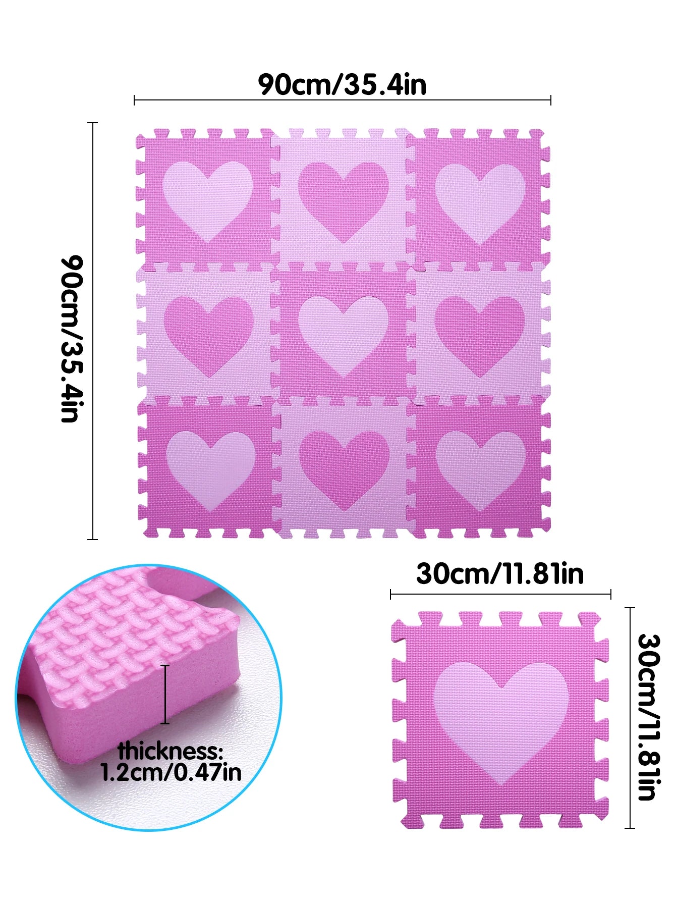 Premium Foam Floor Mat Multicolored Interlocking Puzzle Pattern For Kids - ToylandEU