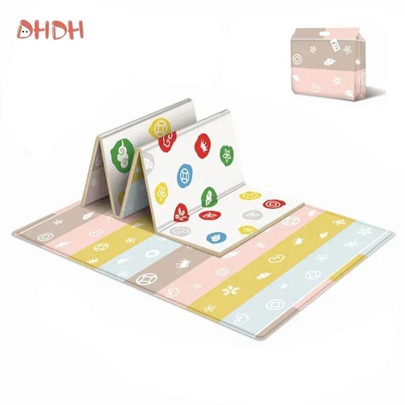 Premium Foldable Baby Play Mat With Double Sided Pattern For Travel And Outdoor Use - ToylandEU