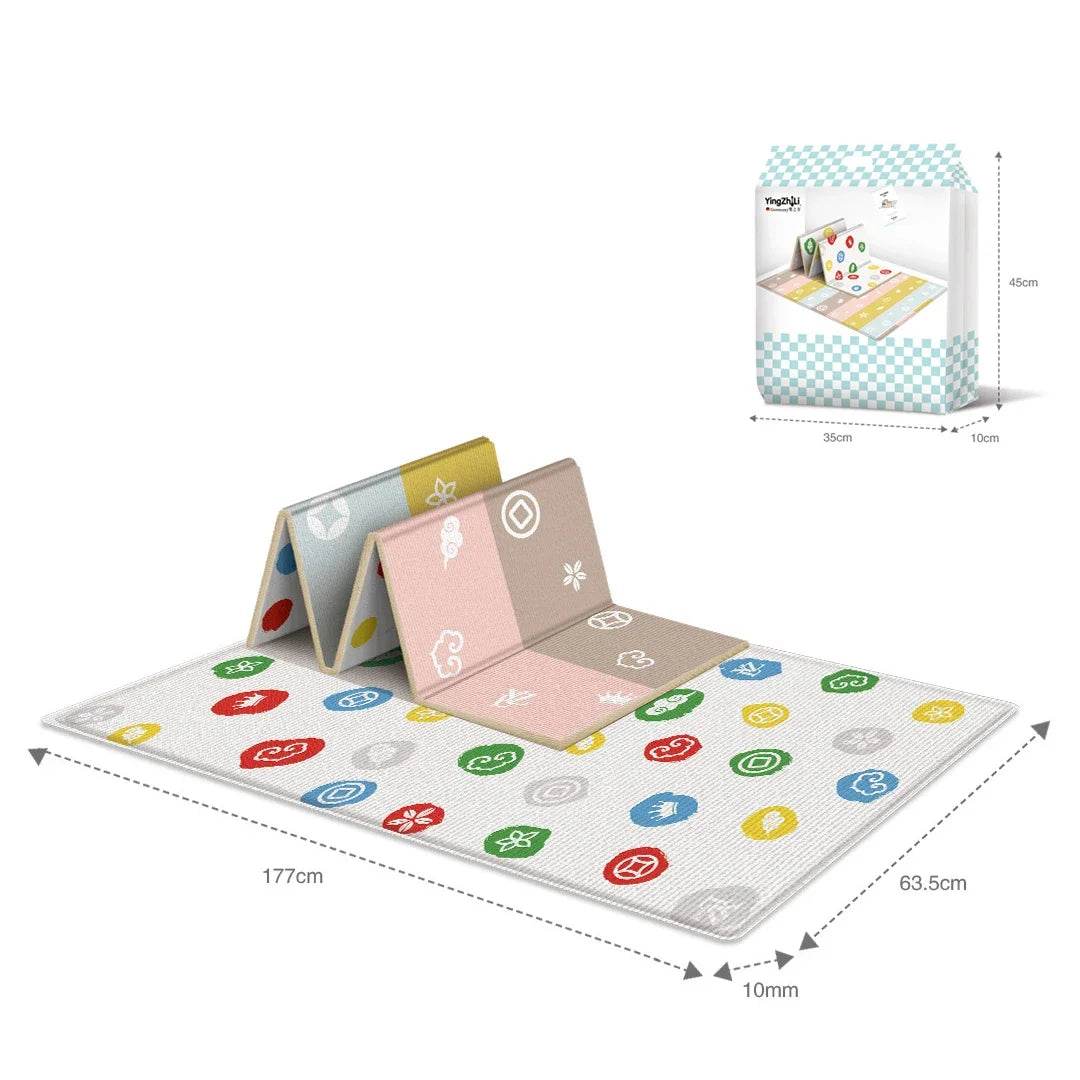 Premium Foldable Baby Play Mat With Double Sided Pattern For Travel And Outdoor Use - ToylandEU