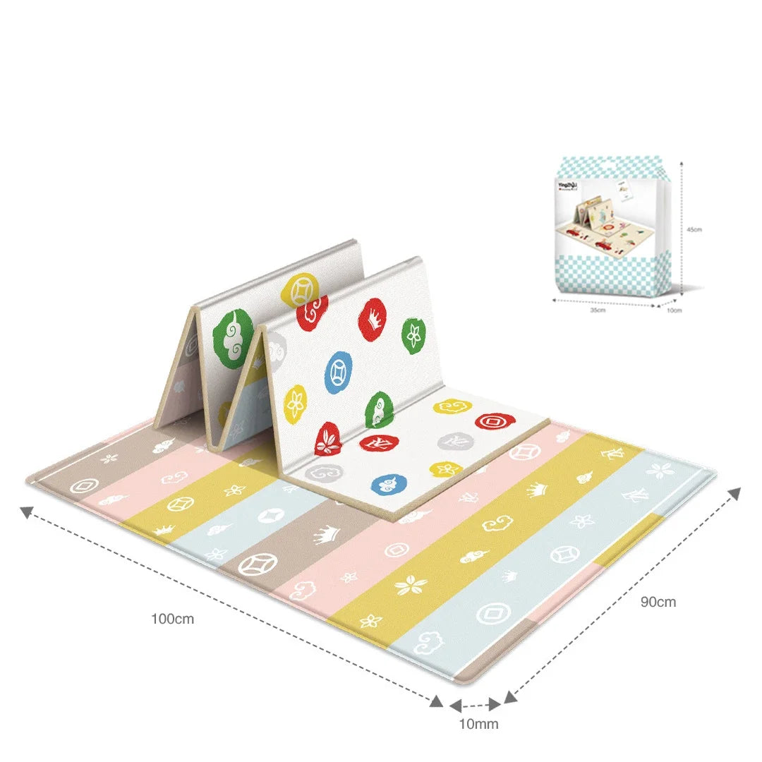 Premium Foldable Baby Play Mat With Double Sided Pattern For Travel And Outdoor Use - ToylandEU