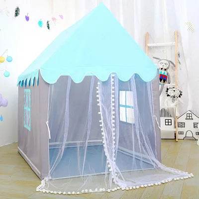Premium Foldable Wigwam Tent Pink Princess For Girls - ToylandEU