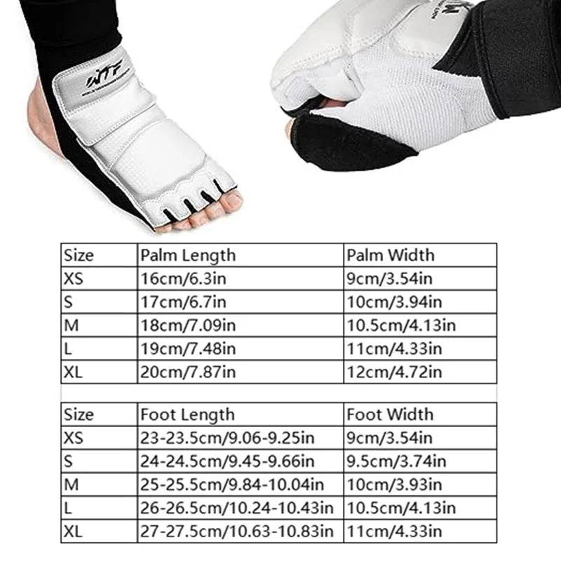 Premium Foot Gloves Taekwondo Leather Sparring Kids - ToylandEU