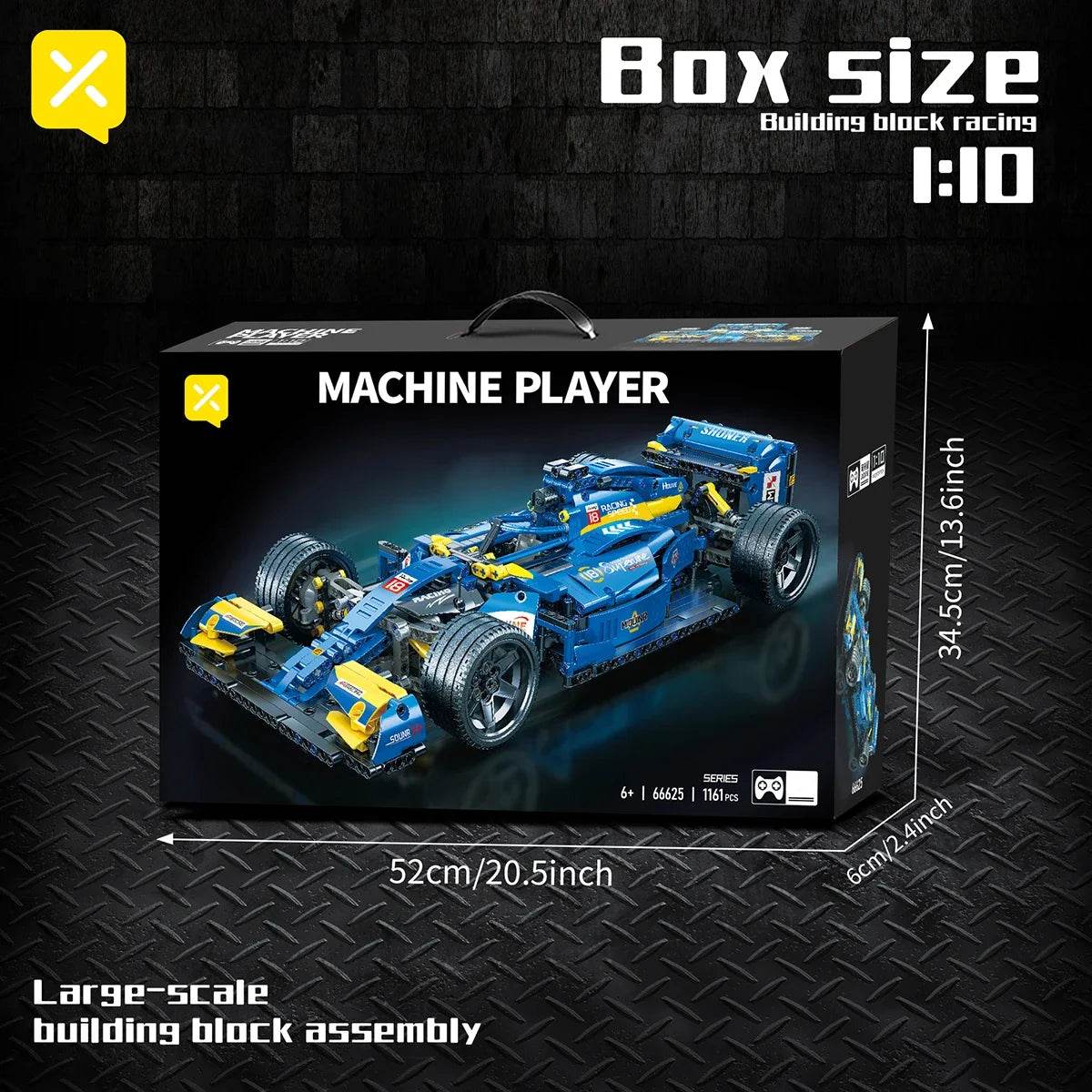 Premium Formula Racing Block Blue F1 Desktop Decoration - ToylandEU