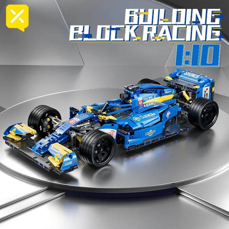Premium Formula Racing Block Blue F1 Desktop Decoration - ToylandEU