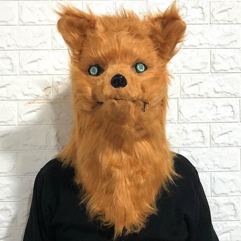 Premium Fox Mask Open Mouth For Adults Halloween Cosplay - ToylandEU