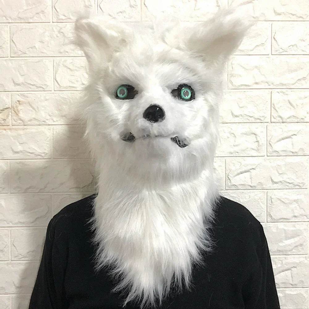 Premium Fox Mask Open Mouth For Adults Halloween Cosplay - ToylandEU