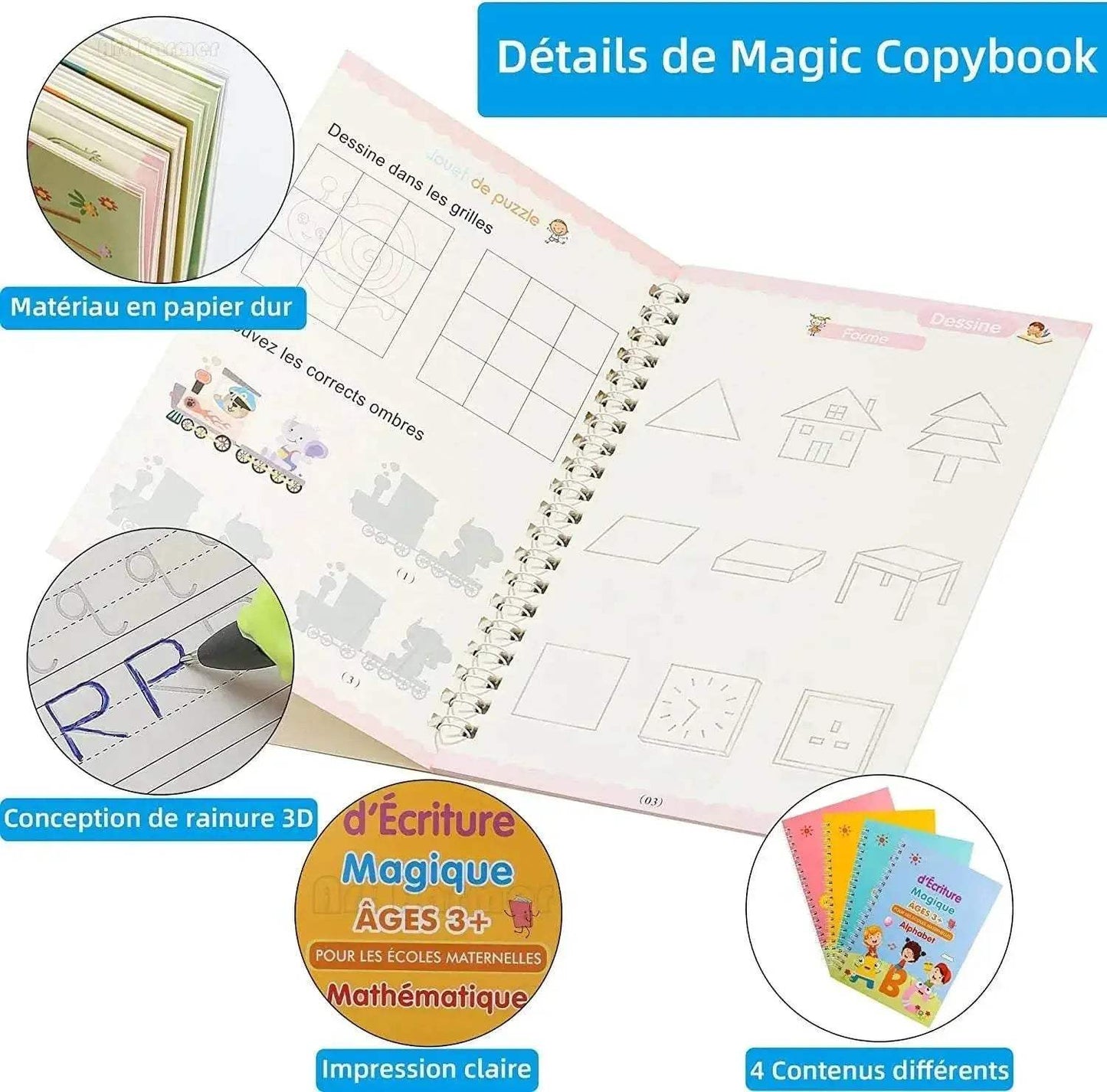  Premium French Calligraphy Copy Book 3 To 8 Toyland EU -  ToylandEU™