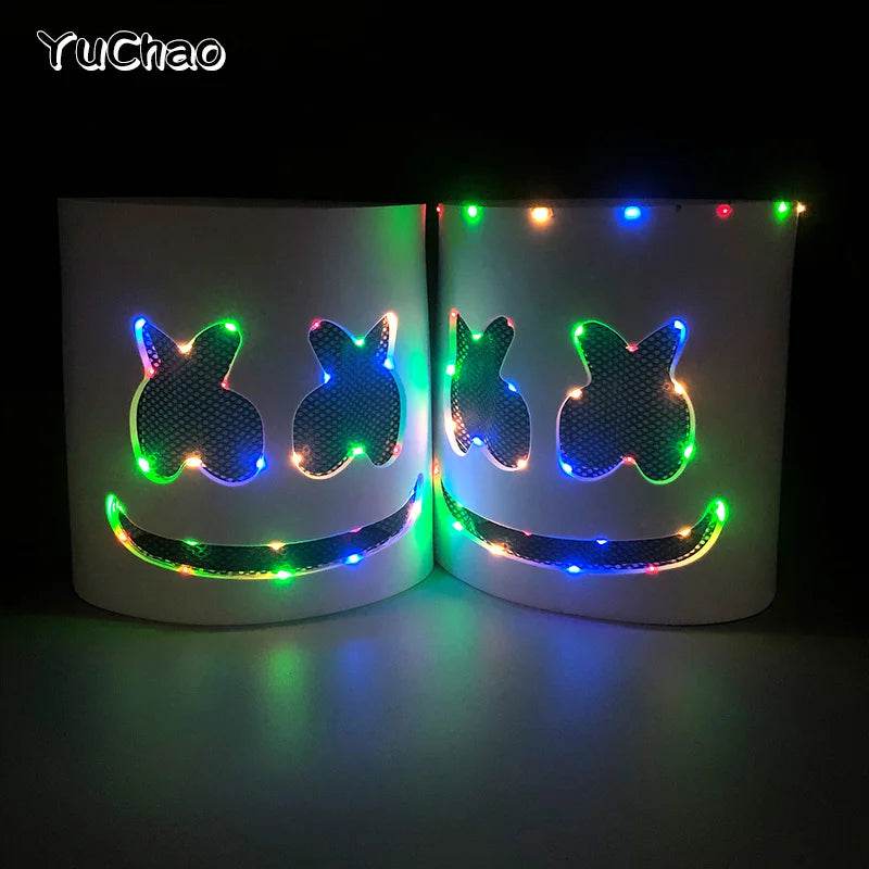 Premium Full Face Mask Neon Light Up LED For Parties - ToylandEU