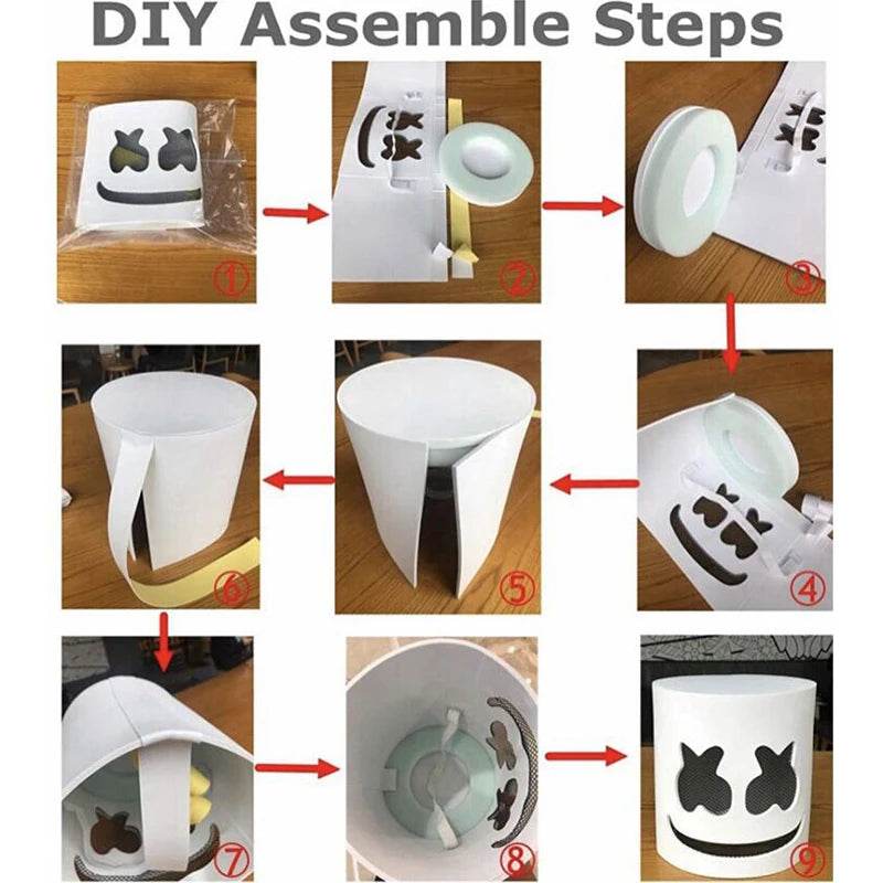 Premium Full Face Mask Neon Light Up LED For Parties - ToylandEU