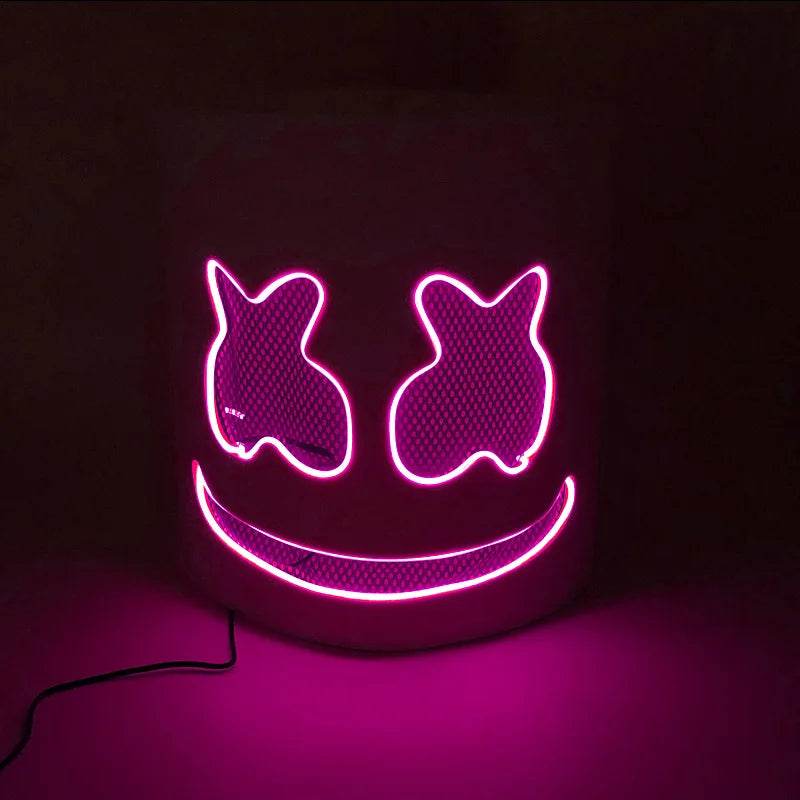 Premium Full Face Mask Neon Light Up LED For Parties - ToylandEU