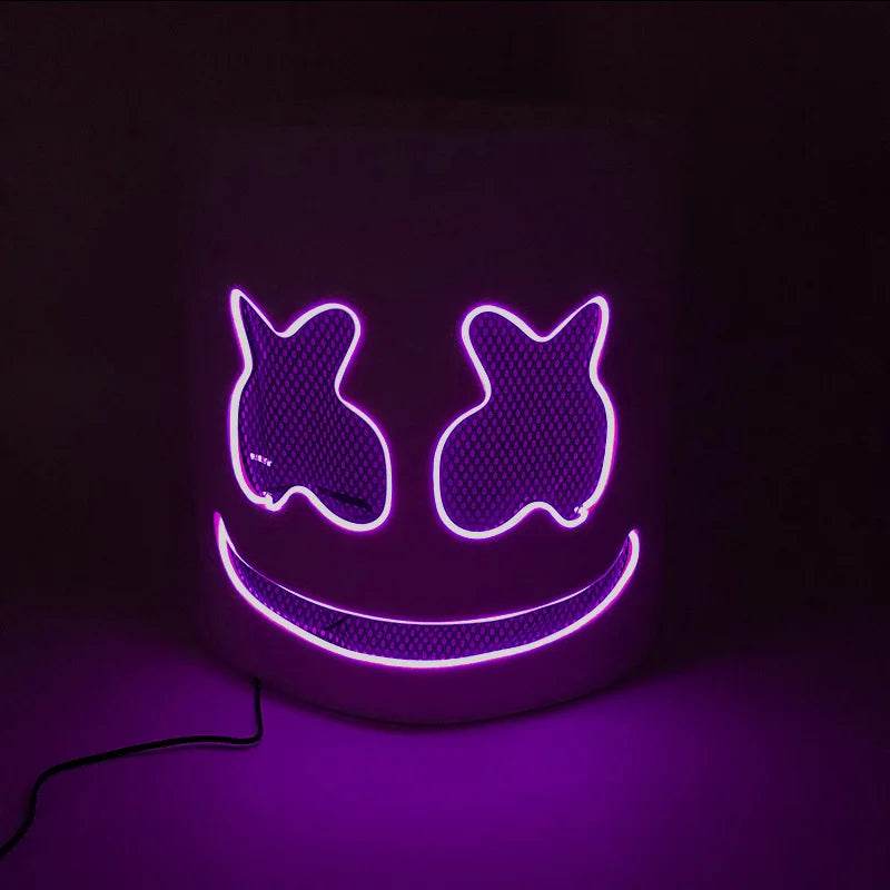 Premium Full Face Mask Neon Light Up LED For Parties - ToylandEU