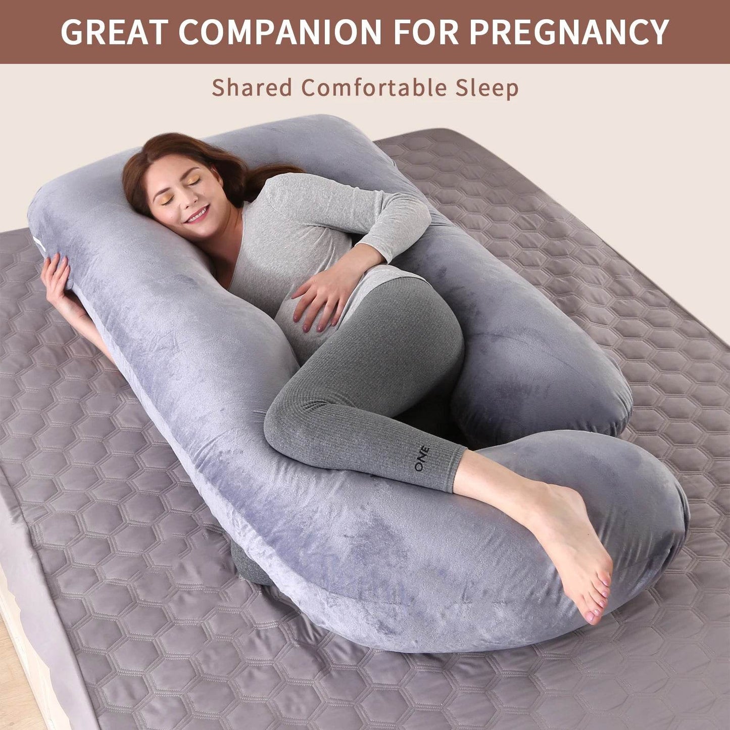 Premium G Shaped Pregnancy Pillow With Removable Cover - ToylandEU