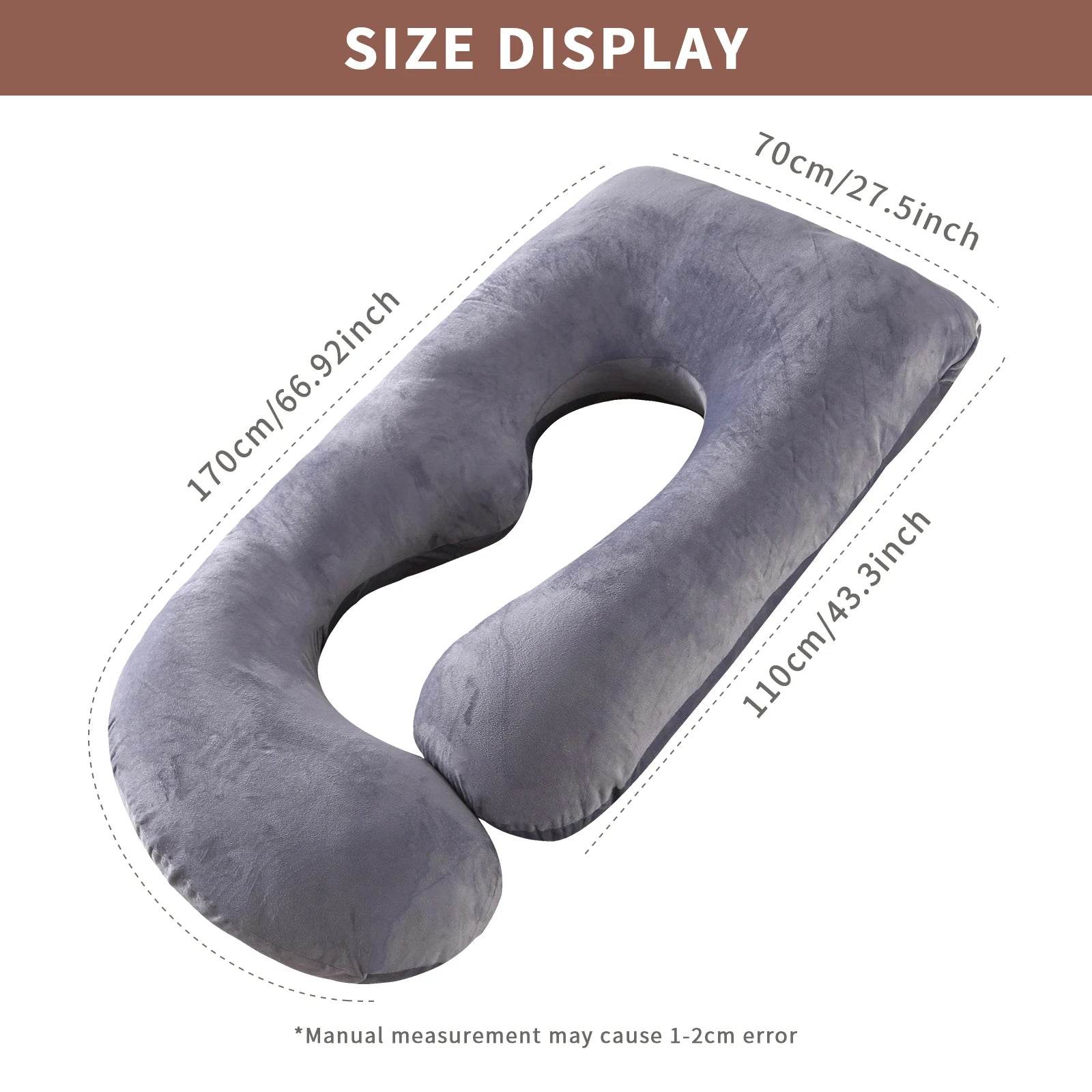 Premium G Shaped Pregnancy Pillow With Removable Cover - ToylandEU