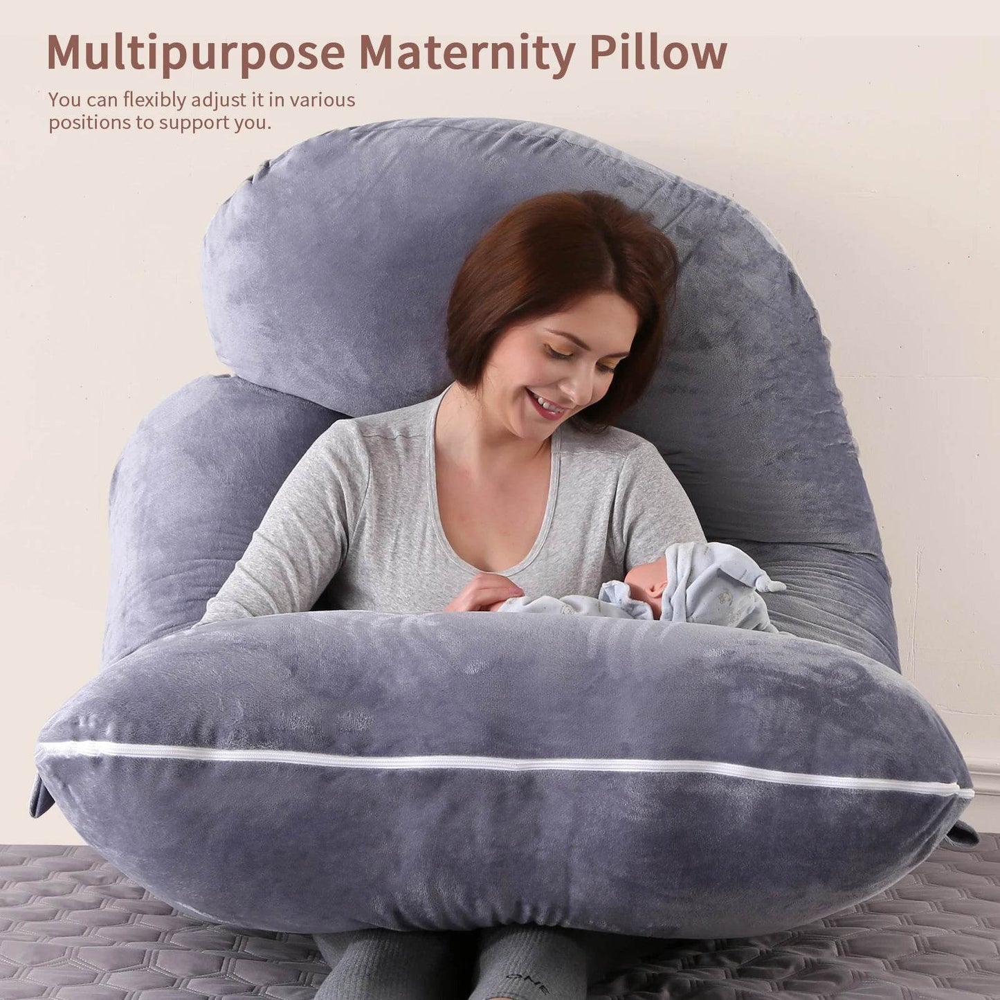 Premium G Shaped Pregnancy Pillow With Removable Cover - ToylandEU
