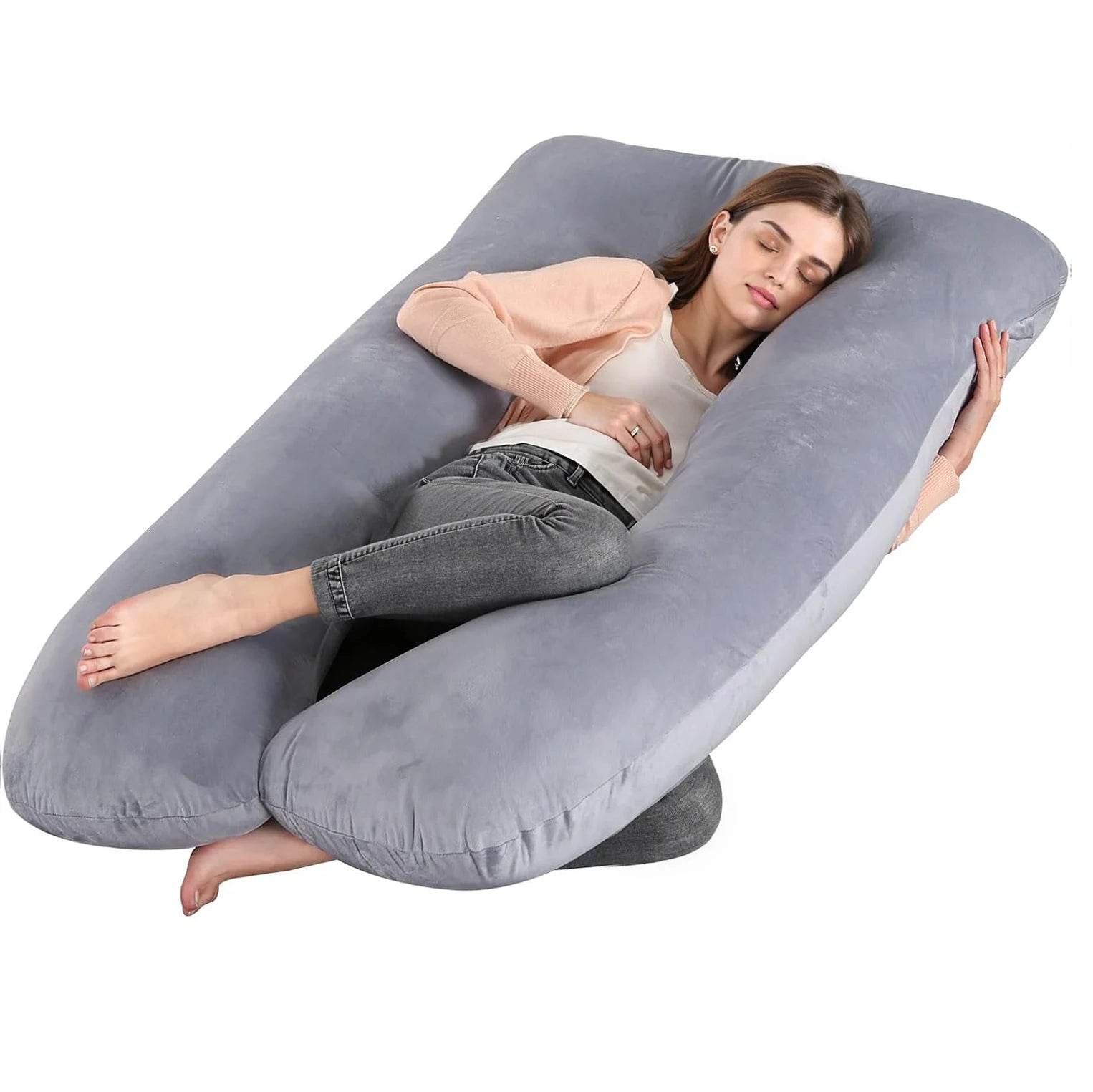 Premium G Shaped Pregnancy Pillow With Removable Cover - ToylandEU
