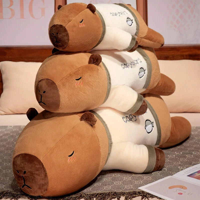 Premium Giant Capybara Plush Toy Throw Pillow 100cm Cute Cartoon Design For Home Decor Gift - ToylandEU