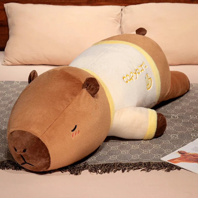 Premium Giant Capybara Plush Toy Throw Pillow 100cm Cute Cartoon Design For Home Decor Gift - ToylandEU