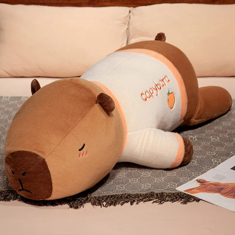 Premium Giant Capybara Plush Toy Throw Pillow 100cm Cute Cartoon Design For Home Decor Gift - ToylandEU