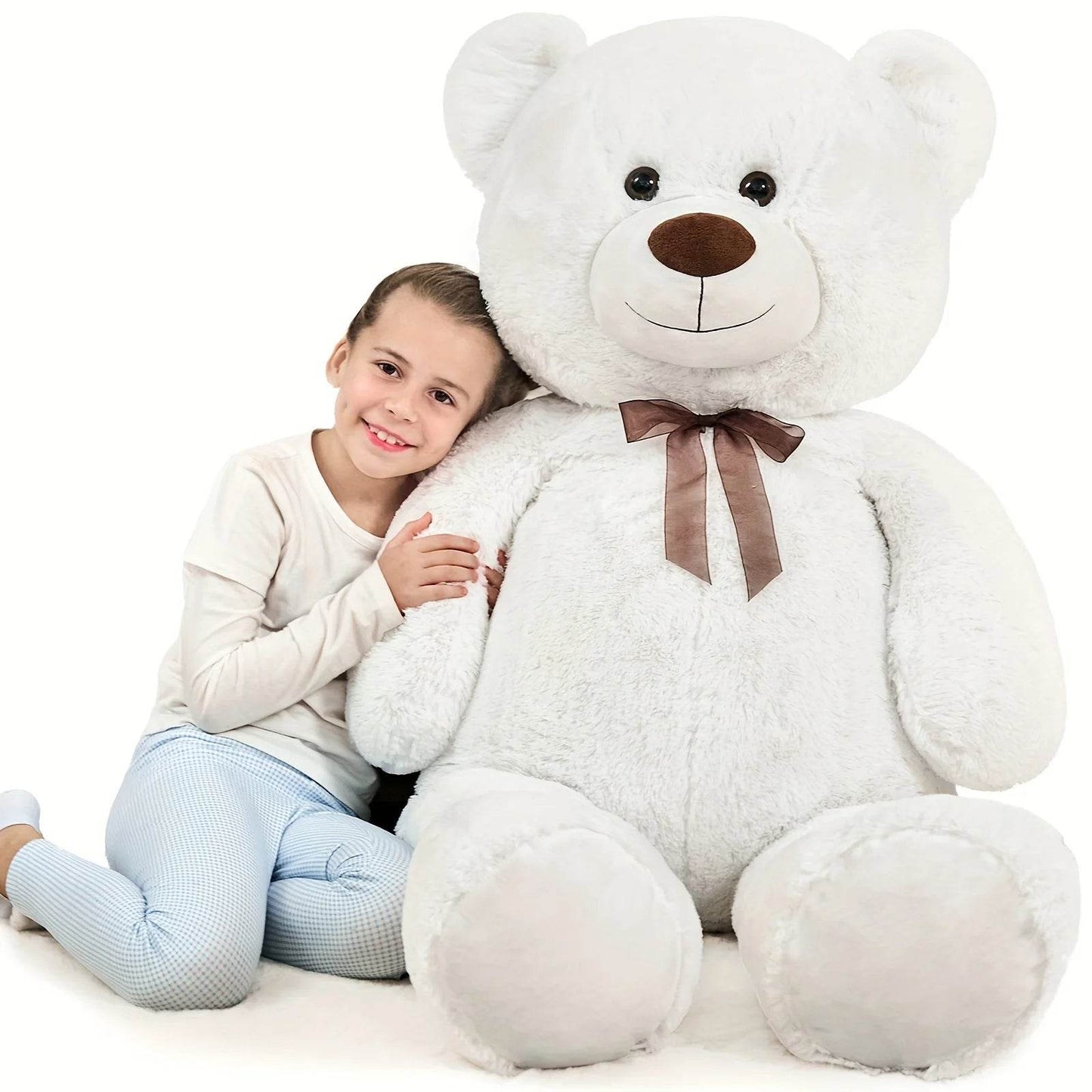 Premium Giant Teddy Bear Plush Toy XXL 51 Inch Soft Cuddly Gift for Kids and Adults - ToylandEU