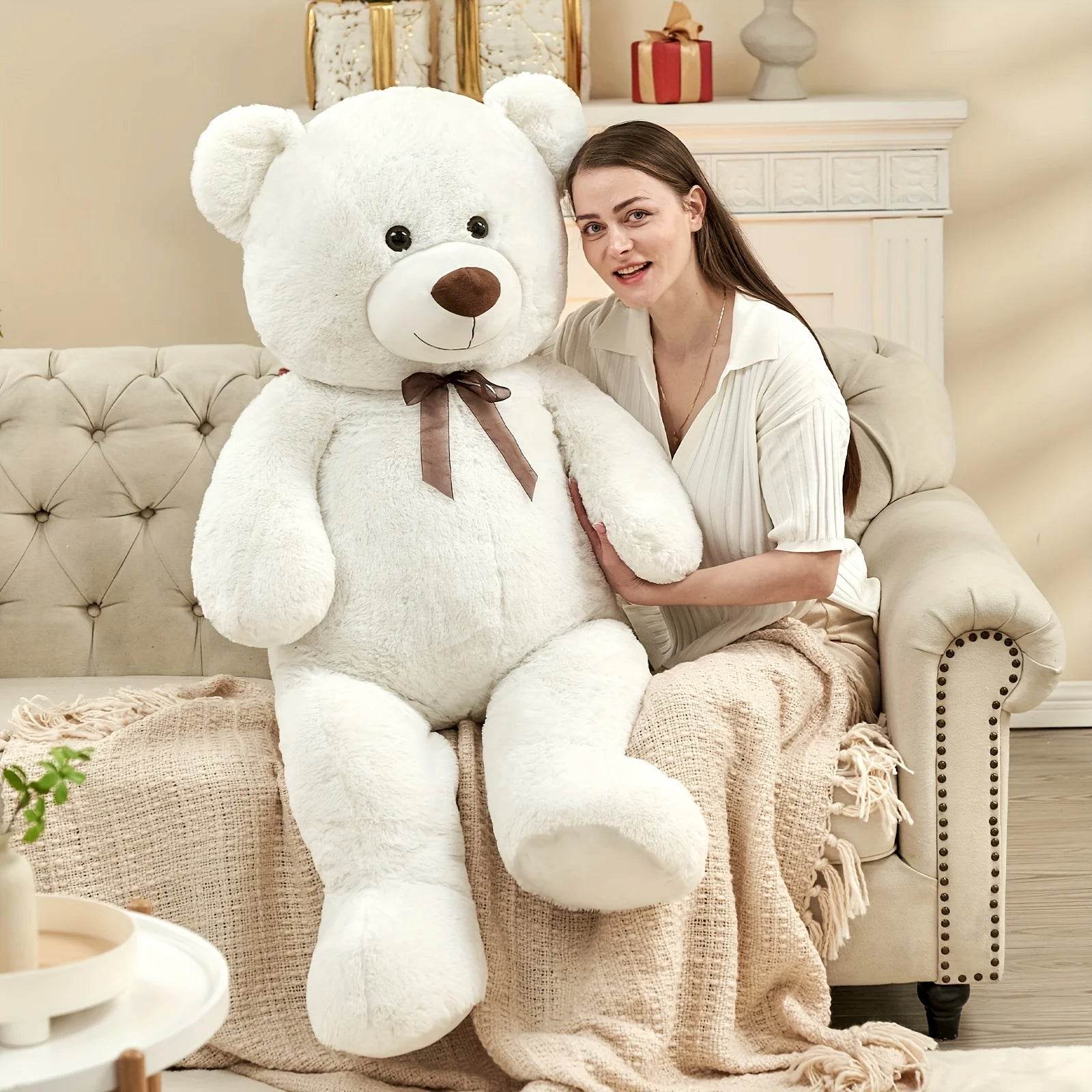 Premium Giant Teddy Bear Plush Toy XXL 51 Inch Soft Cuddly Gift for Kids and Adults - ToylandEU