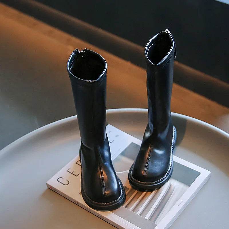 Premium Girls High Boots Leather Non Slip PU For Girls - ToylandEU