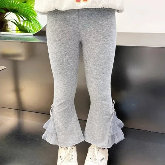 Premium Girls Leggings Bow Knot Decoration Elastic Waist Everyday Playwear - ToylandEU