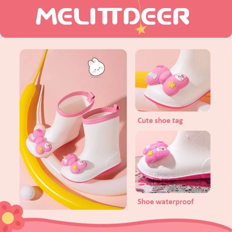 Premium Girls Rain Boots Non Slip Sole For Outdoor Kids - ToylandEU