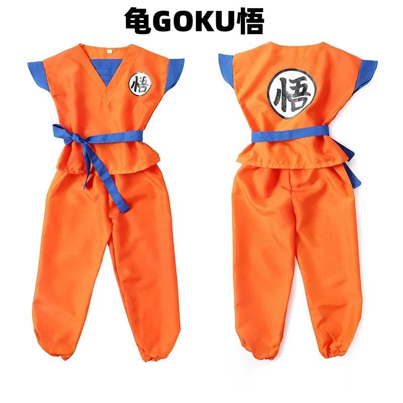 Premium Goku Cosplay Costume Unisex Bodysuit Wig For Kids - ToylandEU