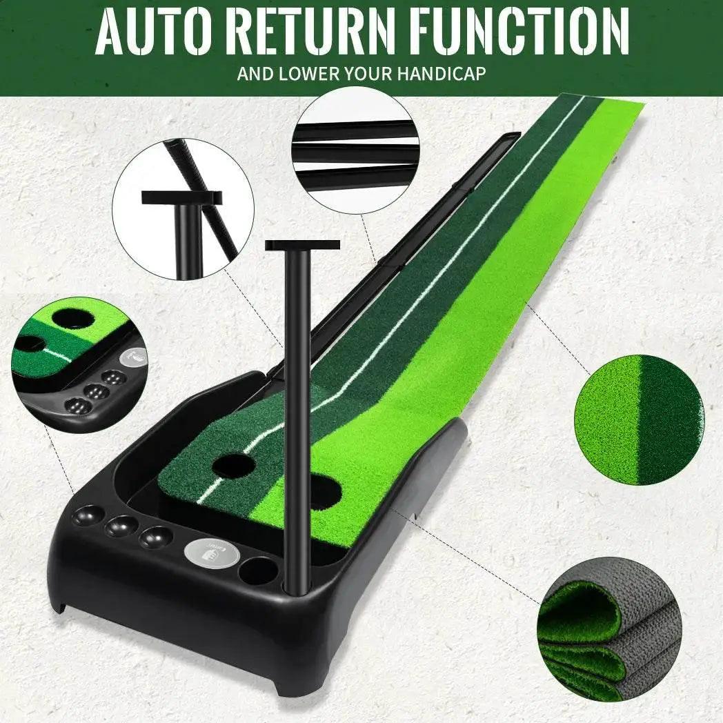  Premium Golf Putting Mat with Ball Return System - Caiton -  ToylandEU™