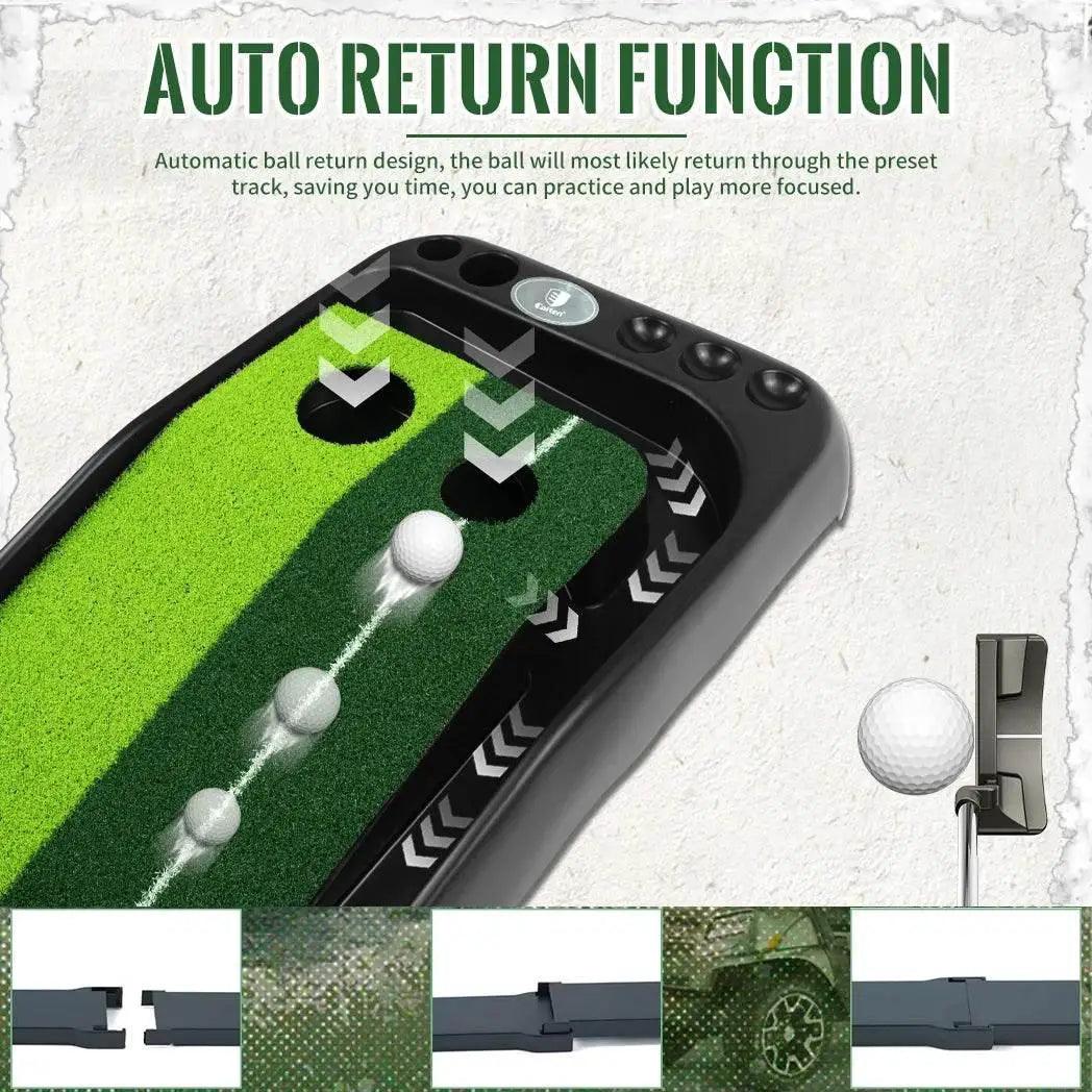  Premium Golf Putting Mat with Ball Return System - Caiton -  ToylandEU™