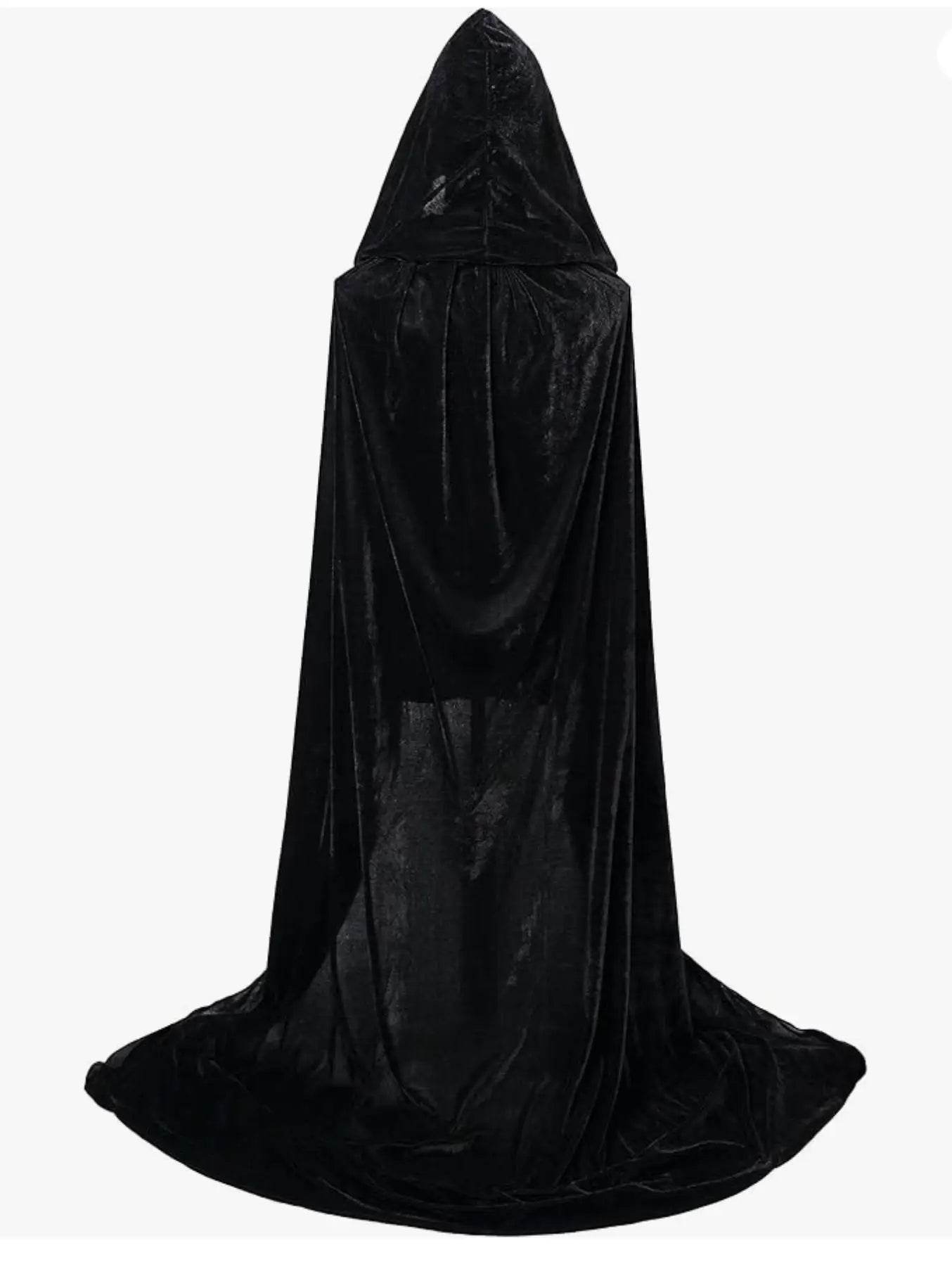 Premium Grim Reaper Cloak Velvet Long Hooded Unisex Cosplay - ToylandEU