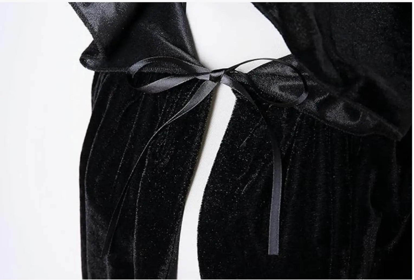 Premium Grim Reaper Cloak Velvet Long Hooded Unisex Cosplay - ToylandEU