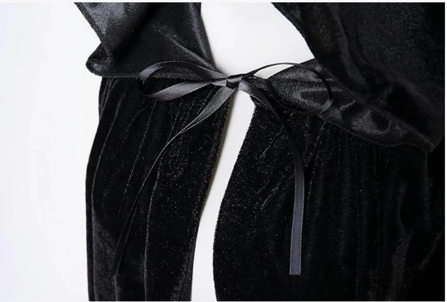 Premium Grim Reaper Cloak Velvet Long Hooded Unisex Cosplay - ToylandEU