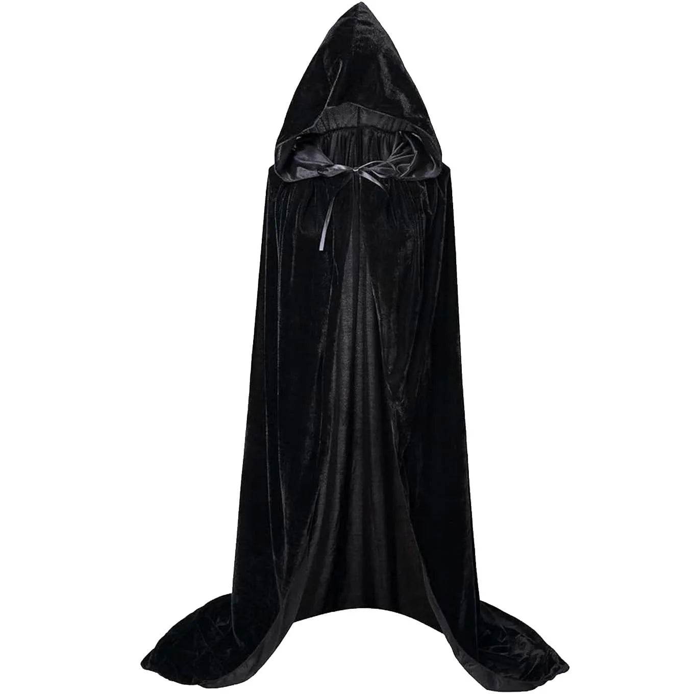 Premium Grim Reaper Cloak Velvet Long Hooded Unisex Cosplay - ToylandEU