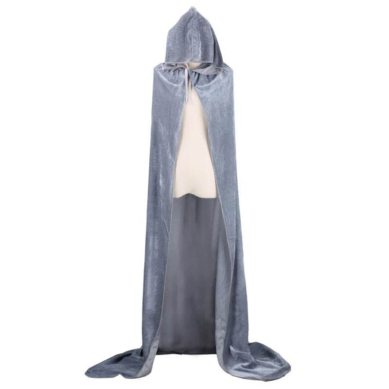 Premium Grim Reaper Cloak Velvet Long Hooded Unisex Cosplay - ToylandEU